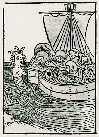 St. Brendan and the Siren, illustration from ''The Voyage of St. Brendan'' de German School