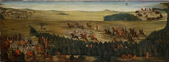 Stag-hunting with Frederick William I of Prussia de German School