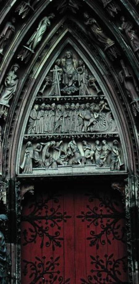 Tympanum from the right-hand portal of the west facade de German School