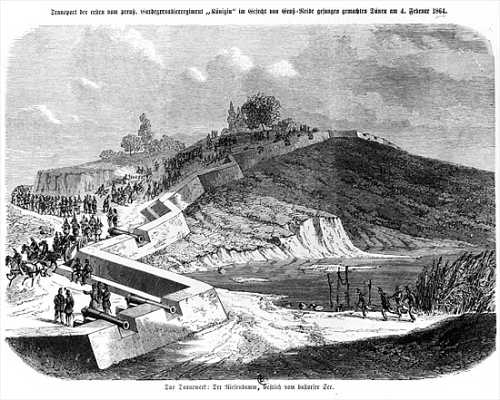 War of Duchies, Danish fortifications, illustration from ''Illustrierte Kriegsberichte aus Schleswig de German School