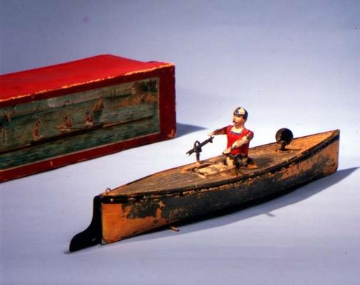 Rowing boat made by Issmeyer, late 19th century de German School, (19th century)