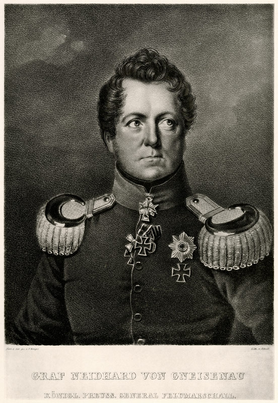 August Graf Neidhard von Gneisenau de German School, (19th century)