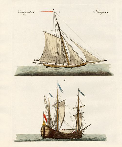Ships de German School, (19th century)