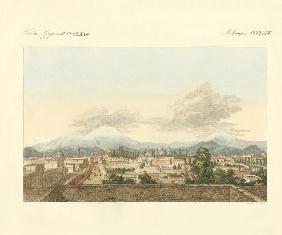 A view of Mexico and of the farer surroundings of that town