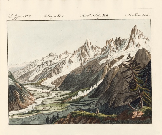 Alpen Glacier de German School, (19th century)