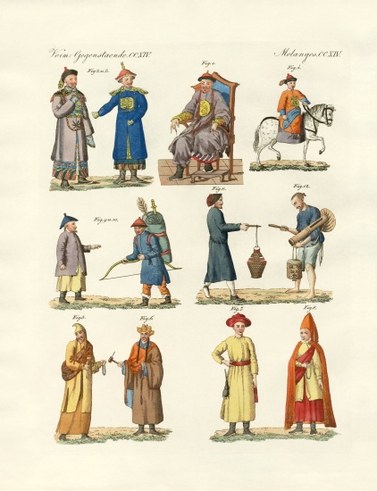 Chinese dresses de German School, (19th century)