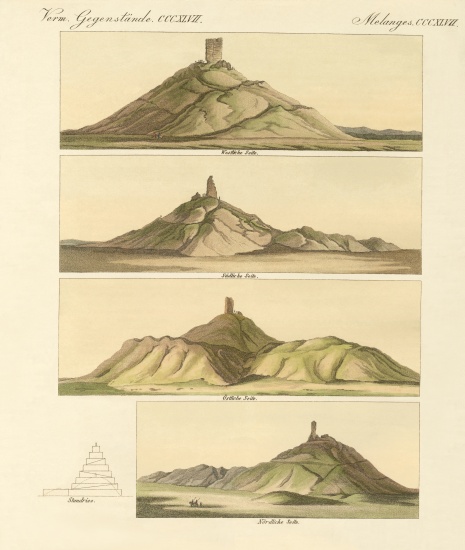 Description of the Birs Nimrod or of the tower of Babel de German School, (19th century)