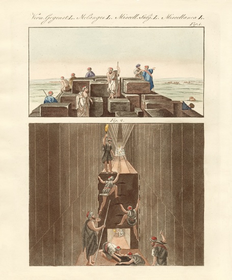 Egyptian curiosities de German School, (19th century)