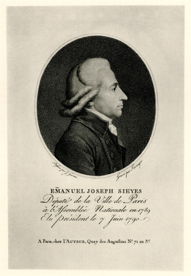 Emanuel Josephe Graf Sieyès de German School, (19th century)