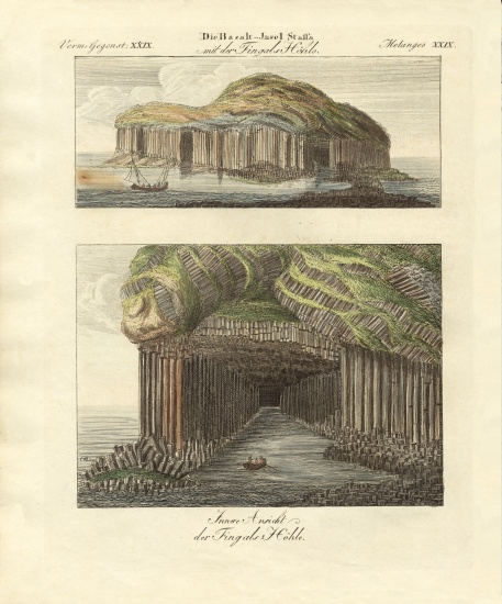 Fingal's Cave on the island of Staffa de German School, (19th century)