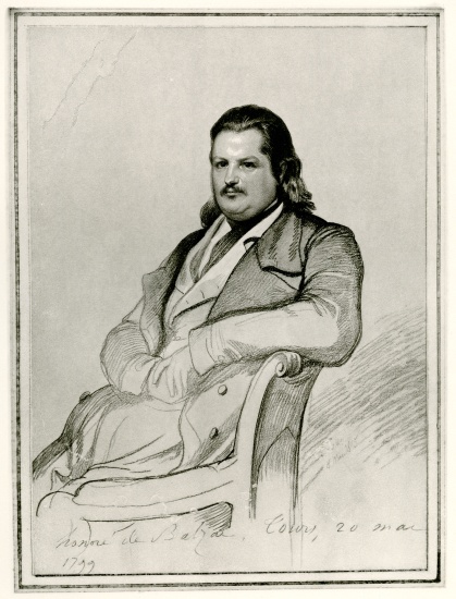 Honoré de Balzac de German School, (19th century)