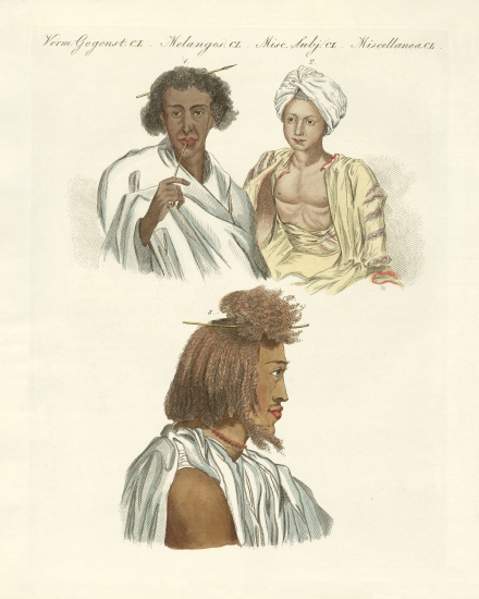 Inhabitants of both coasts of the Red Sea de German School, (19th century)
