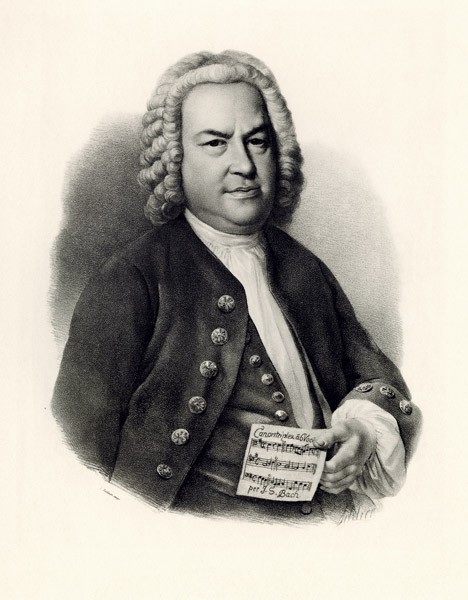 Johann Sebastian Bach de German School, (19th century)