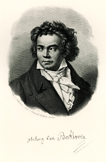 Ludwig van Beethoven de German School, (19th century)