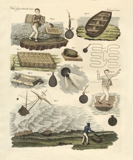 Manby's lost, stranded boats come to rescue de German School, (19th century)