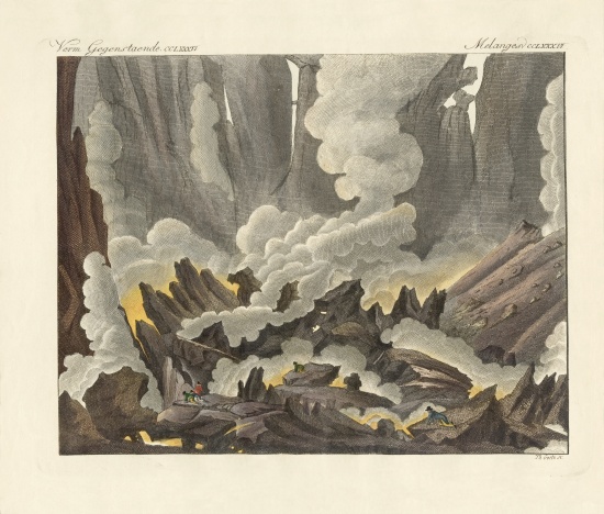Mount Etna of Sicily de German School, (19th century)