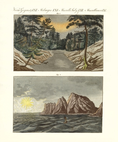 Nordic natural phenomenons de German School, (19th century)
