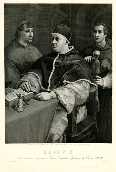 Papst Leo X. de German School, (19th century)