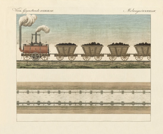 Railways and Steamtrans de German School, (19th century)