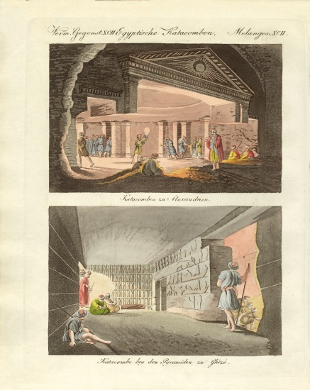 Subterraneous curiosities in Egypt de German School, (19th century)