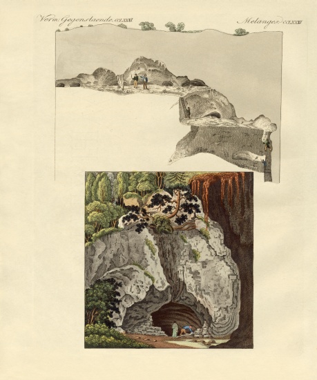 The cave of Gaillenreuth de German School, (19th century)