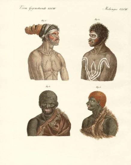 The inhabitants of Australia de German School, (19th century)
