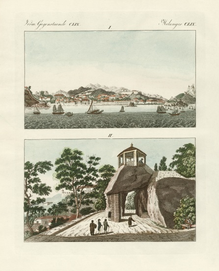 The Portuguese colony of Macau in China de German School, (19th century)