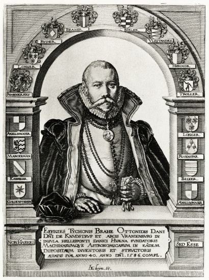 Tycho Brahe de German School, (19th century)