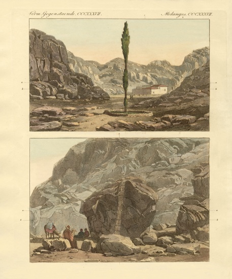 Views of Mount Sinai de German School, (19th century)