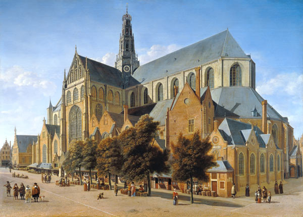 Church of St. Bavo in Haarlem de Gerrit Adriaensz Berckheyde