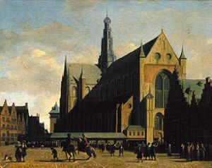 The Groote Kerk in Haarlem. de Gerrit Adriaensz Berckheyde