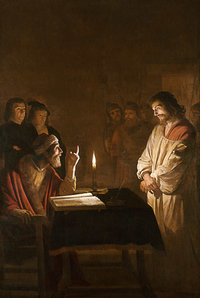 Christ before the High Priest de Gerrit van Honthorst