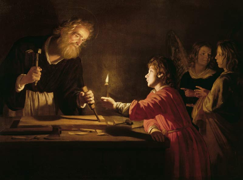 The childhood Jesu. de Gerrit van Honthorst