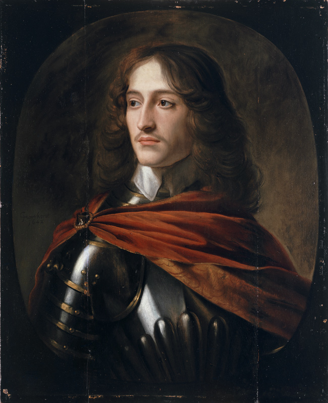 Porträt von Prinz Rupert vom Rhein als junger Mann. 1642 de Gerrit van Honthorst