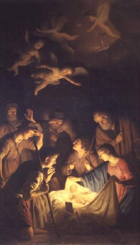 Adoration of the Shepherds de Gerrit van Honthorst
