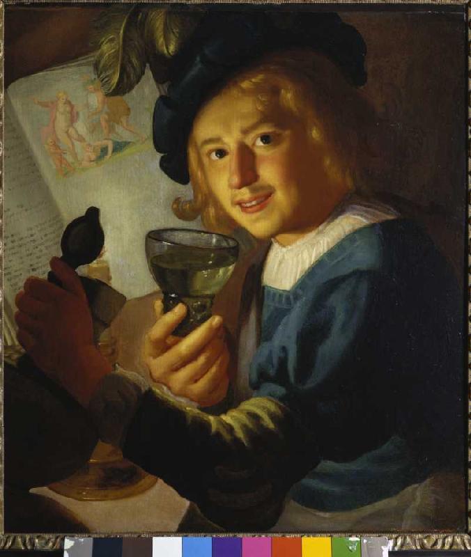 Young drinker de Gerrit van Honthorst