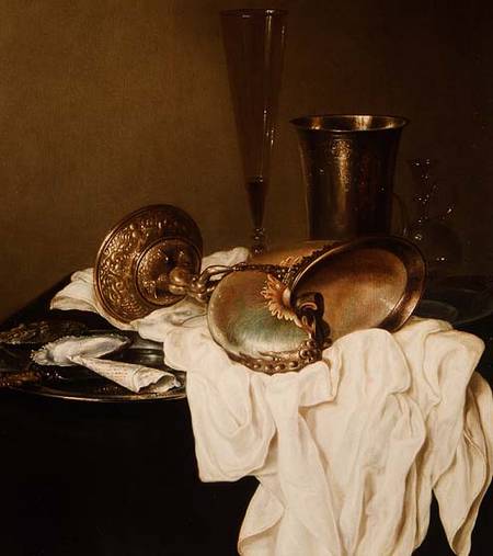 Still Life with a Nautilus Cup de Gerrit Willemsz. Heda