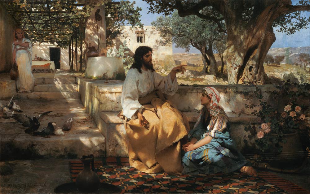 Christ in the House of Martha and Maria de G.I. Semiradski