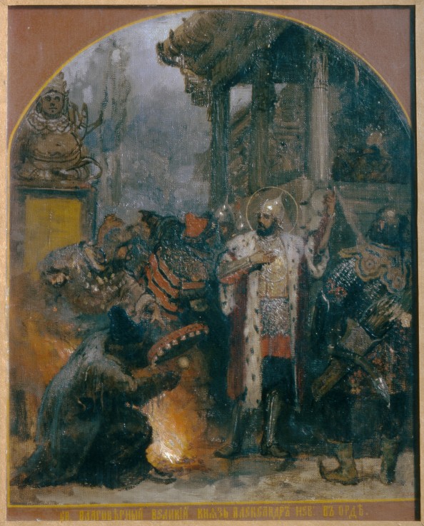 Alexander Nevsky at the Golden Horde de G.I. Semiradski