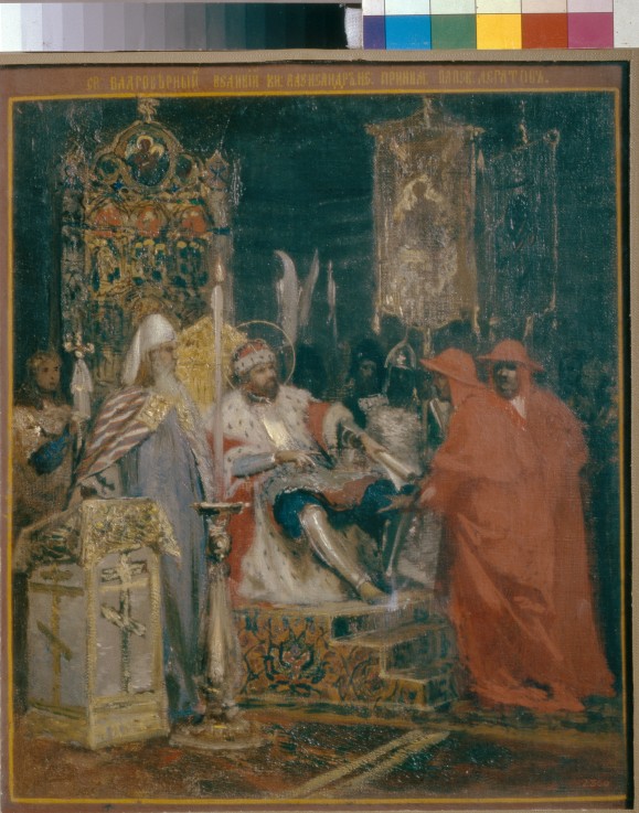 Alexander Nevsky Receiving Papal Legates de G.I. Semiradski