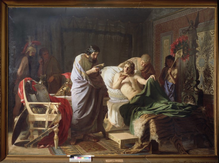 Confidence of Alexander the Great into his physician Philippos de G.I. Semiradski