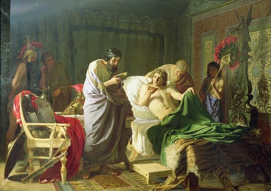 Confidence of Alexander the Great into his physician Philippos de G.I. Semiradski