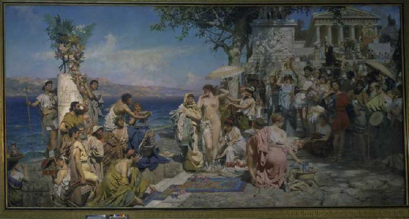 The feast of the Poseidon de G.I. Semiradski