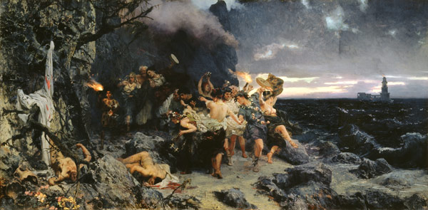 An Orgy at the time of Tiberius on the Capri island de G.I. Semiradski