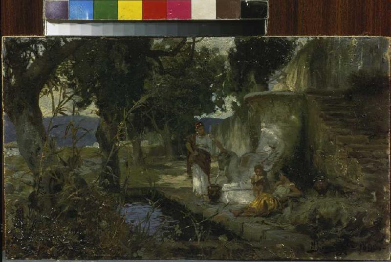 Scene at the fountain de G.I. Semiradski