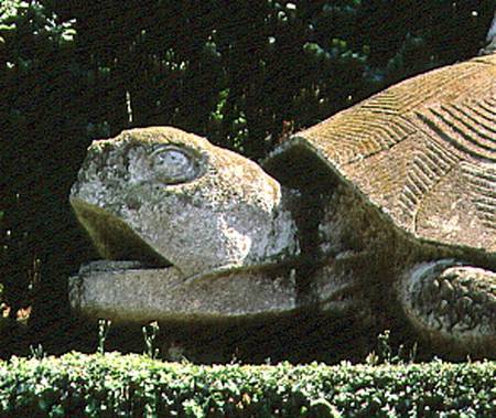 The Giant Tortoise, from the Parco dei Mostri (Monster Park) gardens laid out between 1550-63 by the de Giacomo Borozzi  da Vignola