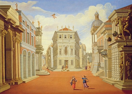 Act II, scenes I and VIII de Giacomo Torelli