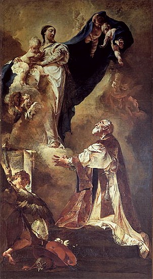 Virgin and Child Appearing to St. Philip Neri, 1725-26 de Giambattista Piazzetta or Piazetta