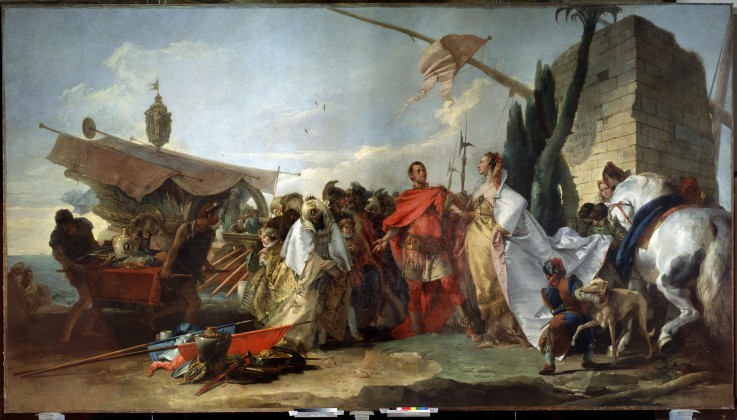 Caesar meeting Cleopatra de Giandomenico Tiepolo