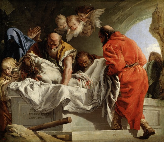 The Entombment of Christ de Giandomenico Tiepolo